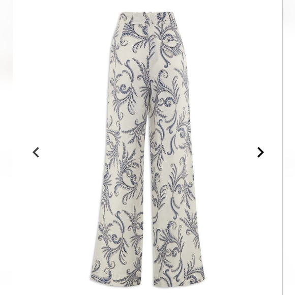 New Banana Republic Wide Leg Linen Pants Size 4 - Picture 4 of 6